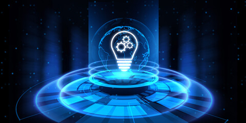 Innovation business technology concept illustration.