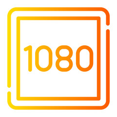 1080 gradient icon