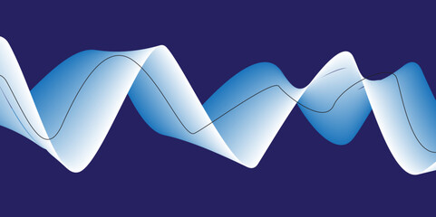 High tech background wallpaper. Digital abstract lines vector illustration.  Blue carving art with line stripes modern shiny element, 3D abstract background with paper cut shapes. 