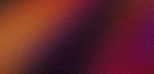 Trendy Gradient grainy texture. Soft magenta red orange gradient backdrop with place for text. illustration for your graphic design, banner, poster
