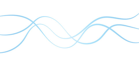 Blue color wave line abstract background design.  Energy waves technology concept design for business, presentation, banner.
