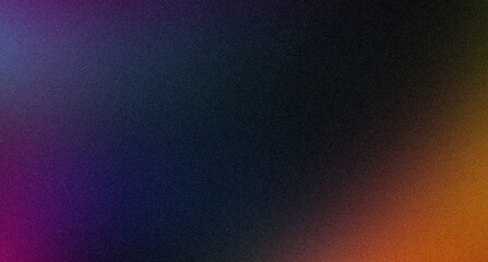 Trendy Gradient grainy texture. Soft purple orange blue gradient backdrop with place for text. illustration for your graphic design, banner, poster