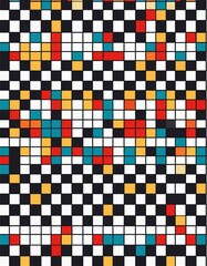 Colorful checkered pattern
