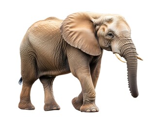 Fototapeta premium Majestic Elephant in Natural Habitat Showcasing Powerful Presence