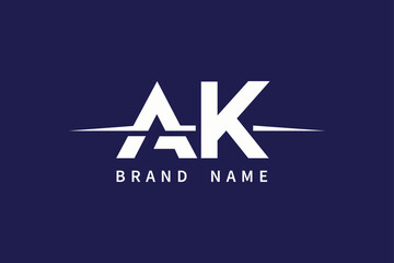 AK Letters logo Design