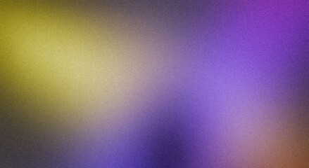 Trendy Gradient grainy texture. Soft purple blue yellow gradient backdrop with place for text. illustration for your graphic design, banner, poster
