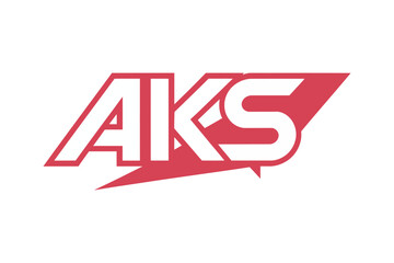 AKS Letters logo Design