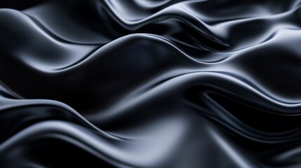 Fototapeta premium A black and white image of a fabric with a wave pattern