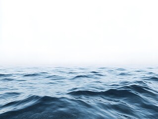 Serene Blue Ocean Horizon with Tranquil Waves Rolling