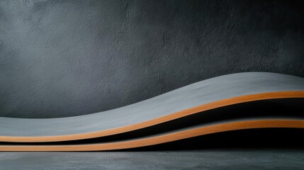 A beam bending under load, showing stress distribution, mechanics of solids, beam deformation concept