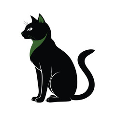 Cat silhouette vector illustration