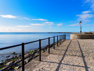 Gun Cliff walk at the eastern end of Lyme Regis Dorset on a September morning