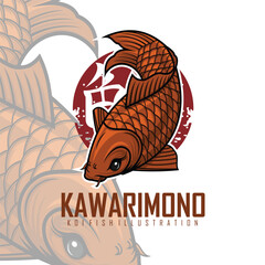 KAWARIMONO KOI FISH ILLUSTRATION.eps