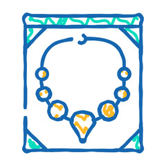 jewelry style doodle icon sketch vector. jewelry style sign. isolated symbol illustration