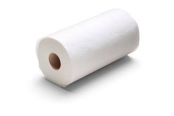 Fototapeta premium Toilet paper, white tissues isolated on white background 