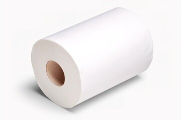 Toilet paper, white tissues isolated on white background
