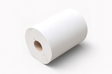 Toilet paper, white tissues isolated on white background
