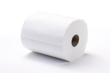 Fototapeta premium Blank paper roll. 3d illustration isolated on white background 