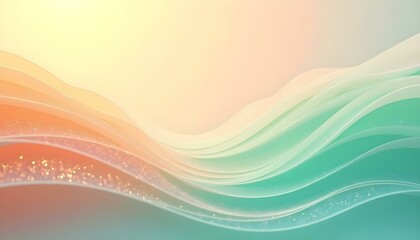 Gentle pastel waves blend together, evoking calmness and a peaceful start to the day