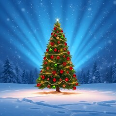 Christmas Tree With Gift Boxes