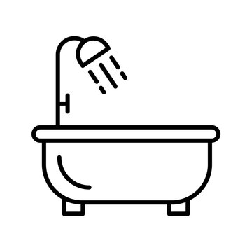 recommend clip art: shower bathtub bathroom water icon
