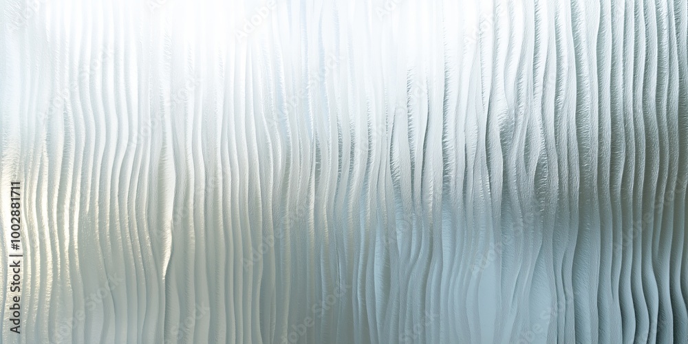 Poster frosted glass with a wavy texture, offering a soft and elegant design, perfect for modern architectu
