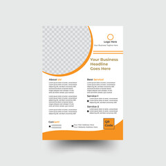 Creative Corporate Flyer, Modern flyer design, Brochure design,A4 flyer template design.
