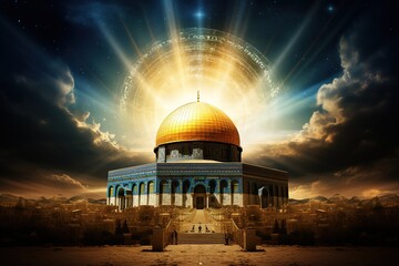 Obraz premium Al-Aqsa Mosque, Dome of the Rock
