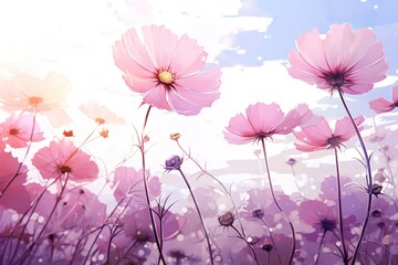 Autumn beautiful colorful flowers of chrysanthemum isolated on white background