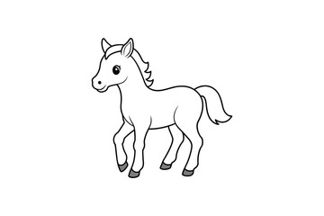 Horse silhouette vector style