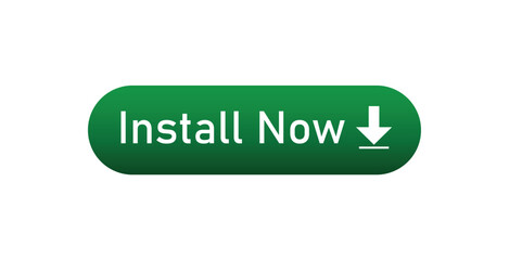 Install Now Button Vector Illustration - Isolated on White Background