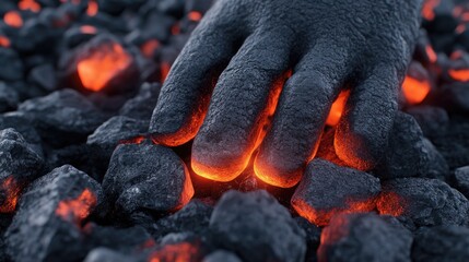 Embers ignite the night with glowing sparks and shadows, reflecting the art of fire captured in a moment of nostalgia