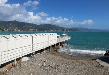 Cabine e spiaggia