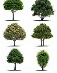 Design Elements: Captivating 3D Trees Perfect for Visualizing Outdoor Spaces
