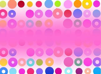 Half-tone bright background made of colorful balloons and gradient for text