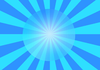 blue sunburst background