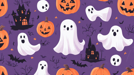 Cute Halloween designs! This collection features ghosts, pumpkins, bats, candy, cats, skulls, spiders, graves, and a castle. Perfect for making decorations or printing on fun items.