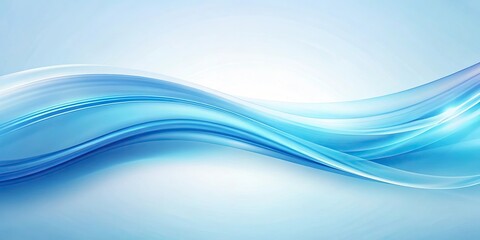 abstract background, blue gradient, wave, light, airy