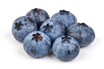 Blueberries, isolated on white background