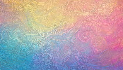 Retro Grainy Color Gradient Background Featuring Pale Pink, Blue, Yellow, Purple, Orange, and Red, Creating a Vibrant and Nostalgic Aesthetic