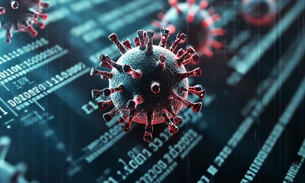 Microscopic View of Coronavirus