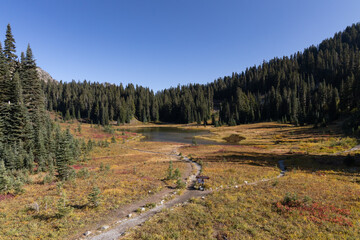 Lake in Mount Rainier National Park, Oregon