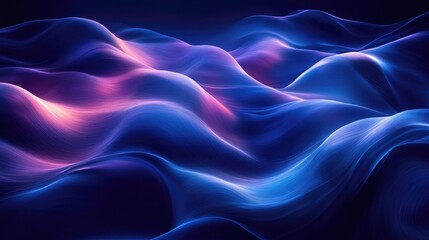 Obraz premium Dark to Light Indigo Gradient Background with Smooth Lines for Creative Designs