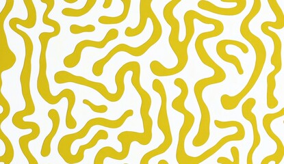 olive and white pattern of squiggles