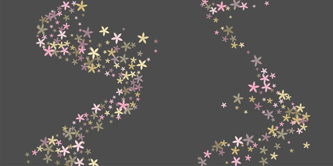 Snow-In-Summer primitive flowers vector illustration. Little meadow blossom shapes isolated. Hinamatsuri Doll's Day backdrop. Ditsy flowers Snow-In-Summer rustic bloom. Flowering daisy.