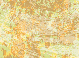 Abstract paint vector background. Rustic surface colored vintage wallpaper. Retro art pattern. Dirty paint splatter effect. Paint spray blots. Sketch grainy canvas. Watercolor dye backdrop.