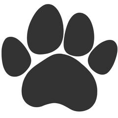 black silhouette animal paw