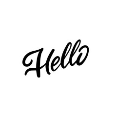 Stylish Greeting An Artful and Handwritten Representation of a Hello Greeting