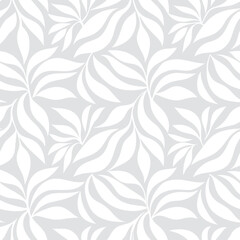 Seamless floral pattern with leaves vector