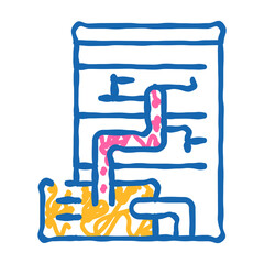 eco energy scheme doodle icon sketch vector. eco energy scheme sign. isolated symbol illustration